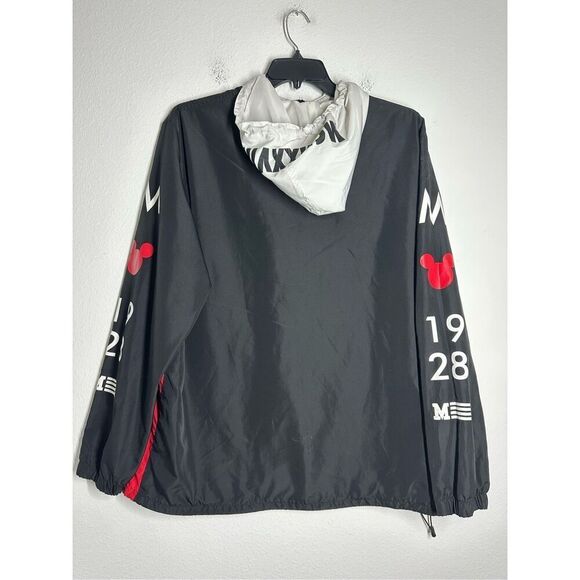 Vtg Mens Disney Mickey 1928 MCMXXVIII Pullover Windbreaker Hoody Sz XL See Notes - Picture 3 of 11